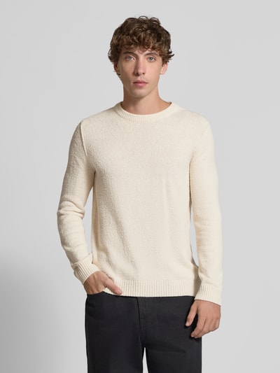 Marc O'Polo Denim Regular Fit Strickpullover aus Baumwoll-Mix Offwhite 4