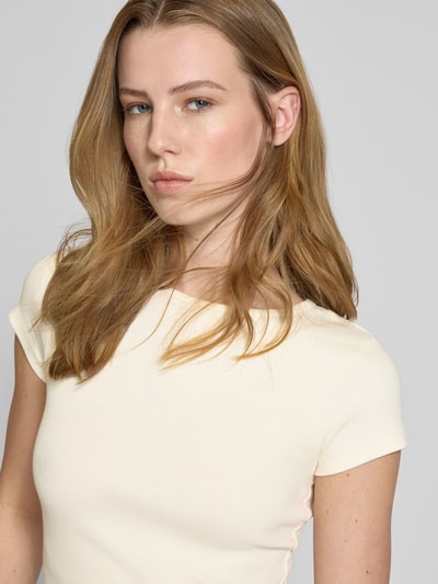 Review T-Shirt mit Rundhalsausschnitt Offwhite 3