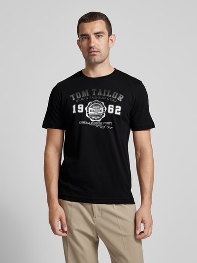Tom Tailor T-Shirt mit Rundhalsausschnitt Black 4