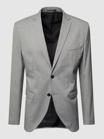 SELECTED HOMME Slim fit colbert met twee knopen en stretch Lichtgrijs gemêleerd - 2