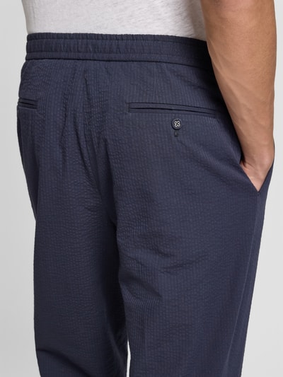 Officine Générale Stoffhose mit Gesäßtaschen Marine 3