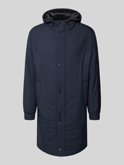 BOSS Regular fit lange jas en waterafstotende functie, model 'P-JARED-HD-PAD-261F' Marineblauw - 2