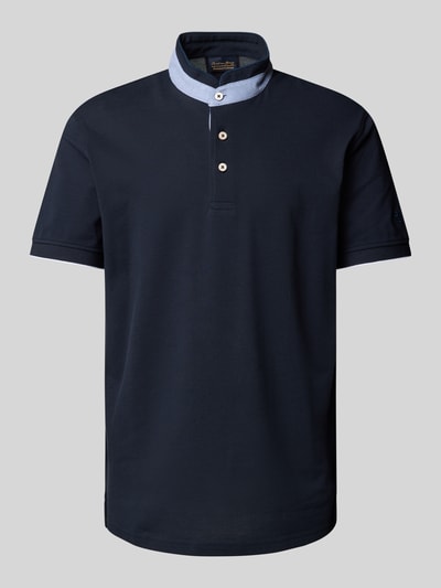 Christian Berg Men Regular fit poloshirt met opstaande kraag Marineblauw - 2