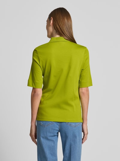 Christian Berg Woman Koszulka polo o kroju regular fit z rękawem o dł. 1/2 Jabłkowozielony 5