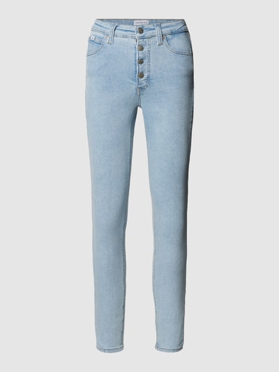 Calvin Klein Jeans Super skinny fit jeans met hoge taille Lichtblauw - 2