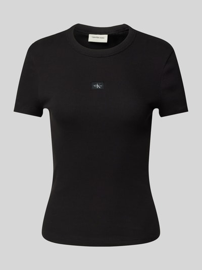 Calvin Klein Jeans T-Shirt mit Label-Detail Black 2