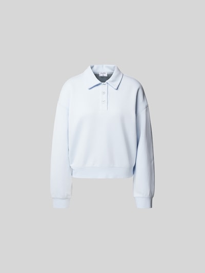 Filippa K Sweatshirt mit Polokragen Hellblau 2