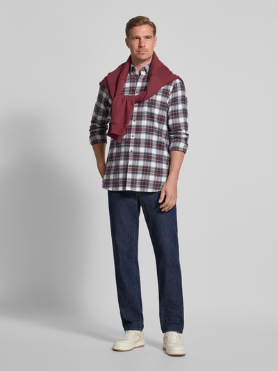 Brax Regular Fit Jeans mit Kaschmir-Anteil Modell 'Cadiz' Dunkelblau 1