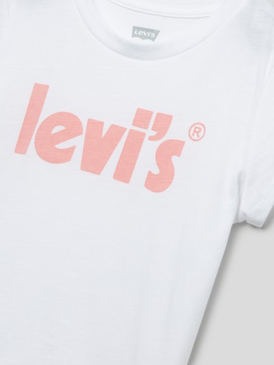 Levi’s® Kids T-shirt met labelprint Wit - 2