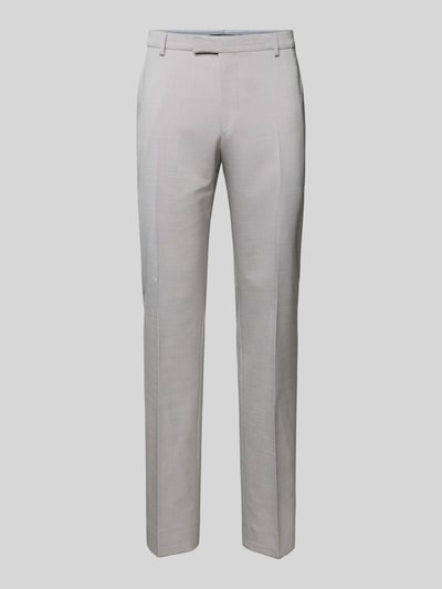 JOOP! Collection Slim fit pantalon met persplooien, model 'Blayr' Zilver - 2