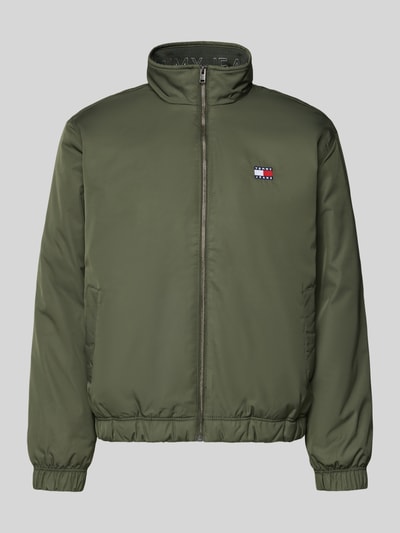Tommy Jeans Relaxed Fit Bomberjacke mit Stehkragen Oliv 2