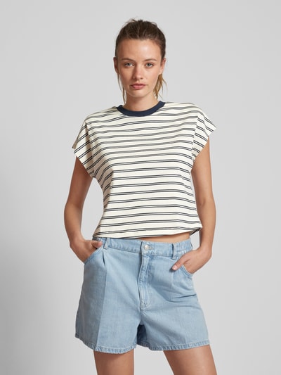 JAKE*S STUDIO WOMAN T-Shirt mit Streifenmuster Marine 4