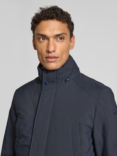 Geox Jack met capuchon en klepzakken, model 'ANDALO' Marineblauw - 3