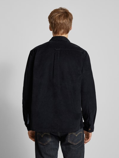 Jack & Jones Regular fit ribcordoverhemd met paspelzakken op de borst, model 'EDDIE' Zwart - 5