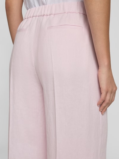 BOSS Relaxed Fit Hose aus Leinen-Mix Modell 'TIANA11' Rose 3