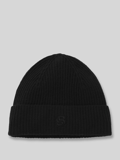 BOSS Beanie van een mix van wol en kasjmier, model 'LEAH' Zwart - 2