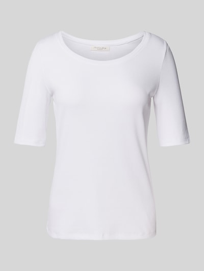 Christian Berg Woman T-Shirt in Ripp-Optik Weiss 2