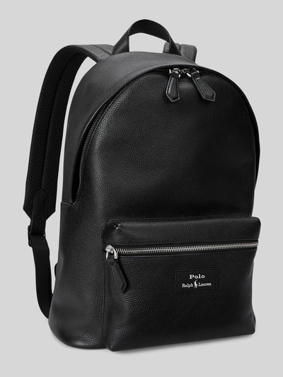 Polo Ralph Lauren Rucksack aus echtem Rindsleder Black 3
