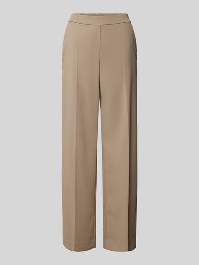 Marc Cain Relaxed fit stoffen broek met elastische band Olijfgroen - 2