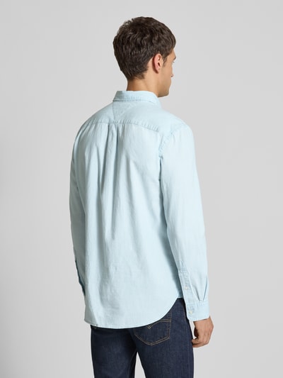 Tommy Hilfiger Regular fit jeansoverhemd van puur katoen Jeansblauw - 5