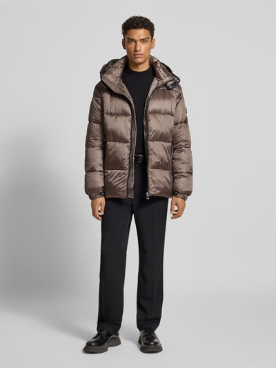 JOOP! Collection Steppjacke mit Reißverschlusstaschen Mittelbraun 1