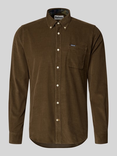 Barbour Tailored Fit Freizeithemd aus reiner Baumwolle Schlamm 2