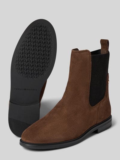 Tommy Hilfiger Chelsea Boots aus Rindsnappa Dunkelbraun 4