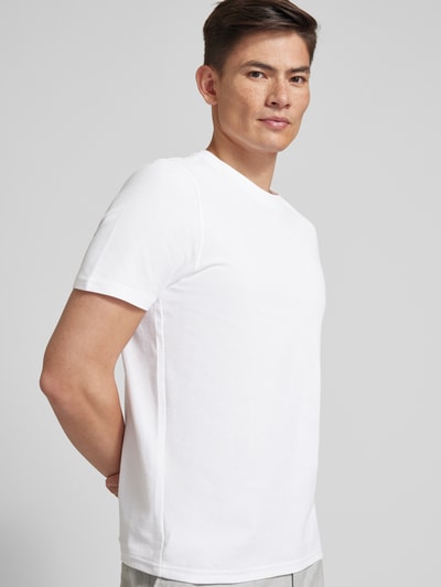 MCNEAL T-shirt met geribde ronde hals Wit - 3