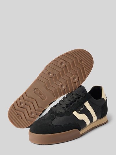 Gant Sneakers met labeldetail, model 'Baylle' Zwart - 4