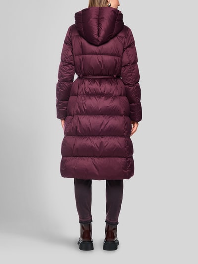 Marc Cain Gewatteerde mantel met capuchon Bordeaux - 5