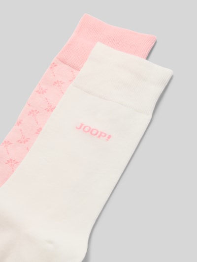 JOOP! Collection Sokken met elastische band in een set van 2 paar Felroze - 2
