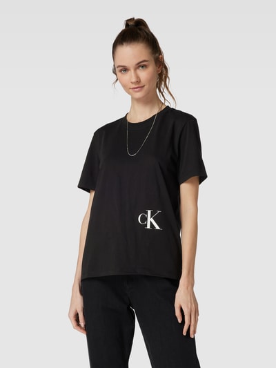 Calvin Klein Jeans T-Shirt mit Logo-Print Modell 'MONOGRAM' Black 4