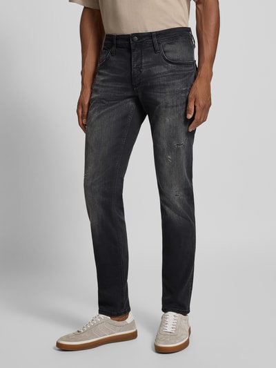 Antony Morato Comfort tapered fit jeans in 5-pocketmodel Antraciet - 4