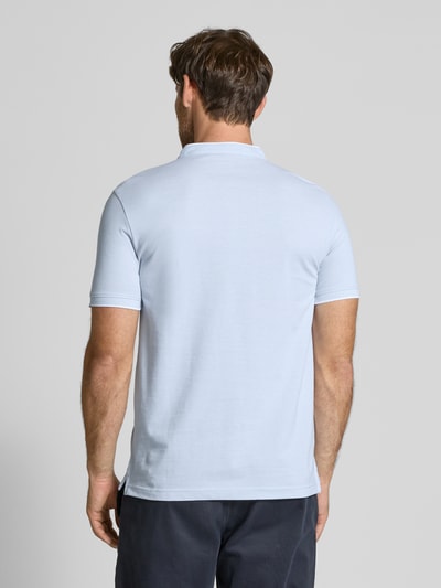 Tom Tailor Denim Regular Fit Poloshirt aus reiner Baumwolle Hellblau 5