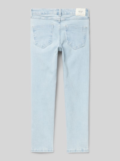 Mango Skinny Fit Jeans mit Eingrifftaschen Hellblau 3