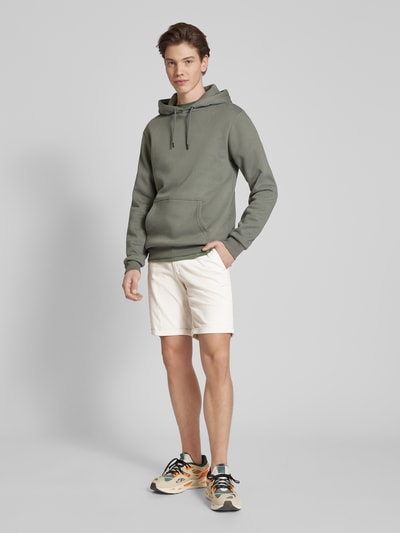 Jack & Jones Bermudy o kroju regular fit z fakturowanym wzorem model ‘FURY’ Biały 1