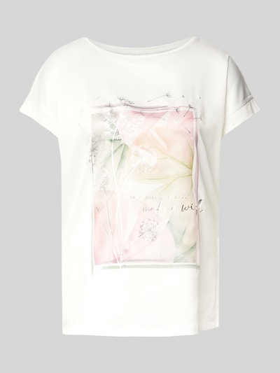 Christian Berg Woman T-Shirt aus Viskose-Mix mit Rundhalsausschnitt Offwhite 2