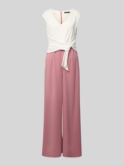 Vera Mont Jumpsuit met knoopdetail Oudroze - 2