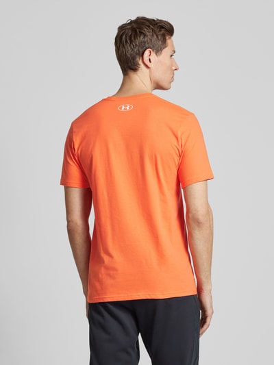 Under Armour T-Shirt mit Label-Print Orange 5