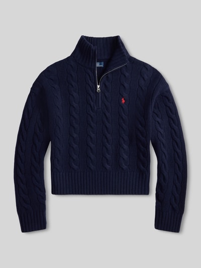 Polo Ralph Lauren Regular Fit Troyer aus Woll-Mix Marine 2