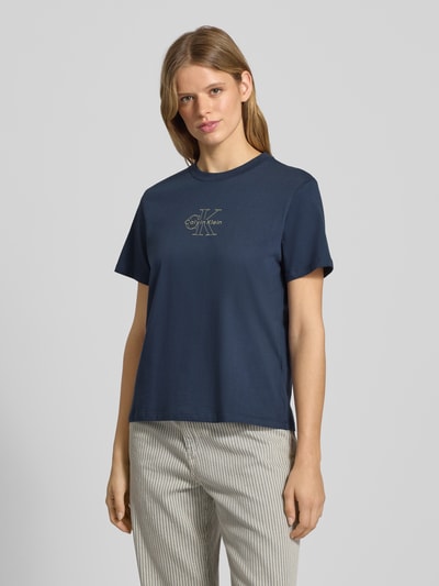 Calvin Klein Jeans T-Shirt mit Label-Print Anthrazit 4
