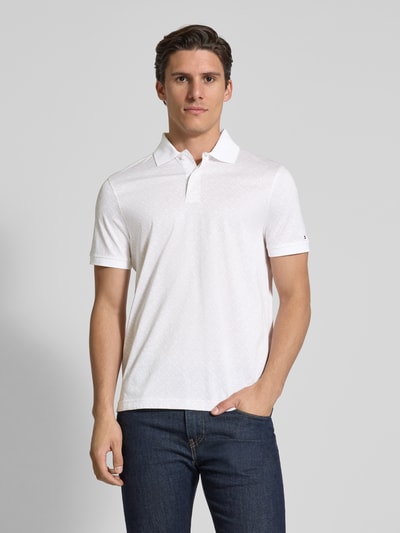 Tommy Hilfiger Regular Fit Poloshirt aus reiner Baumwolle Ecru 4