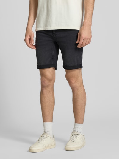 ONLY & SONS Szorty jeansowe o kroju regular fit z mieszanki bawełny z dodatkiem wiskozy model 'SPY' Czarny 4