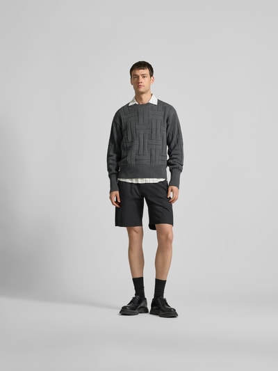Kenzo Pullover in Strick-Optik Dunkelgrau 1