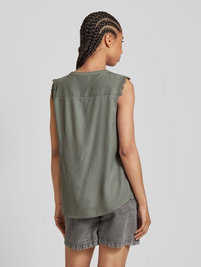 Only Blousetop van viscose, model 'KIMMI' Rietgroen - 5