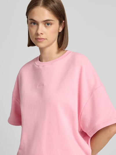 OH APRIL Boxy fit sweatshirt met 1/2-mouwen model 'Karo' Roze - 3