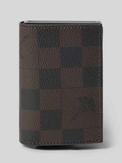 JOOP! Collection Pasjeshouder in leerlook, model 'cortina piazza' Middenbruin - 1