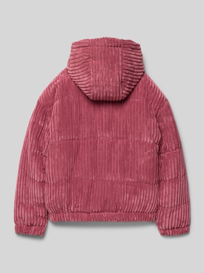 s.Oliver RED LABEL Regular fit gewatteerd jack in gestructureerde look Kersenrood - 3