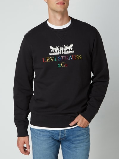 Levi's® Sweatshirt met geborduurd logo Zwart - 4