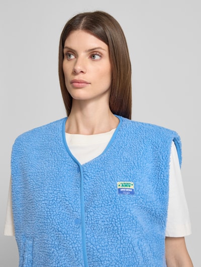 American Vintage Relaxed Fit Weste mit Logo-Patch Modell 'Hoktown' Bleu 3